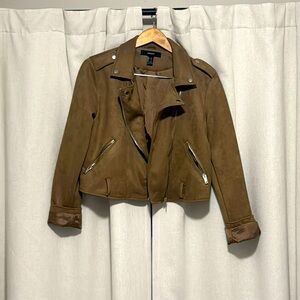 Forever 21 Brown Suede Size Large Jacket.